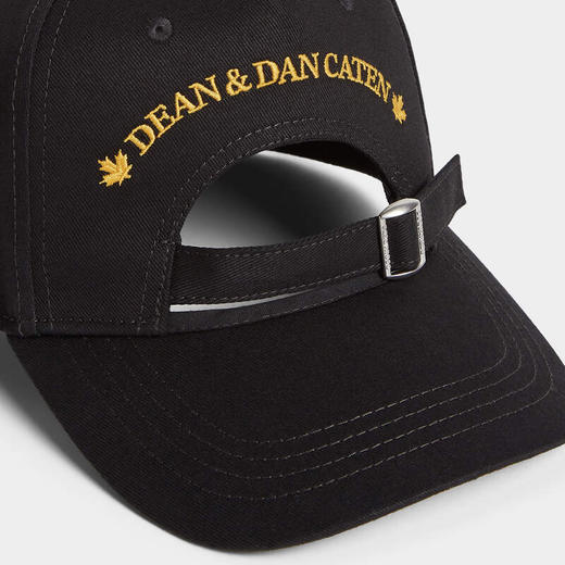 DSQUARED2 男士加拿大徽章棒球帽 黑色 BCM0925 05C00001 2124 商品图4