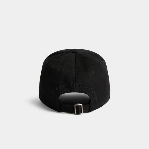 DSQUARED2 男士加拿大徽标刺绣棉质补丁棒球帽 黑色 BCM4011 05C00001 M436 商品图1