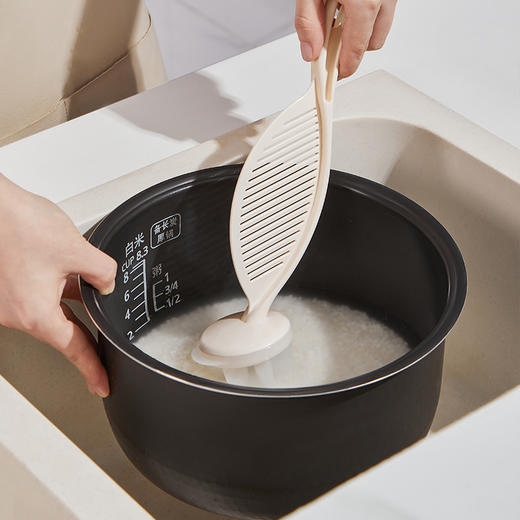 摩登主妇淘米洗米沥水神器食品级过滤挡板淘米勺洗米筛滤网过滤器 商品图1