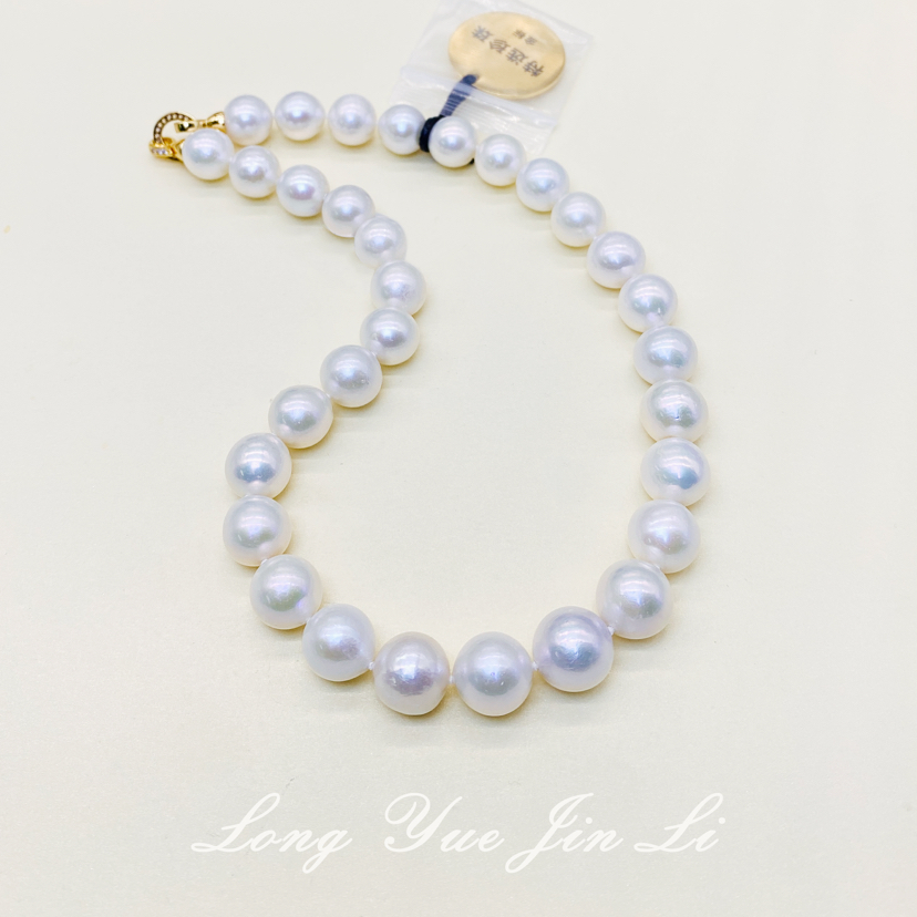 珍珠项链（淡水）；12-14mm