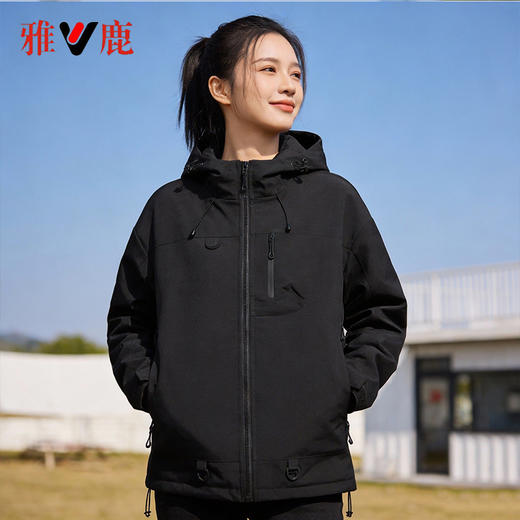 热卖中！！！雅鹿情侣款石墨烯山系冲锋棉服   透湿干爽 聚热锁温 商品图9