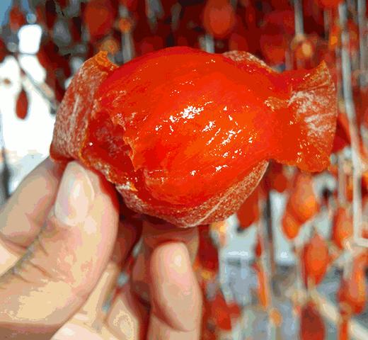 陕西富平流心吊柿饼 曹村马家坡大尖柿柿饼（6-112）预售 ２月５号停发---2月26号陆续发货 商品图0