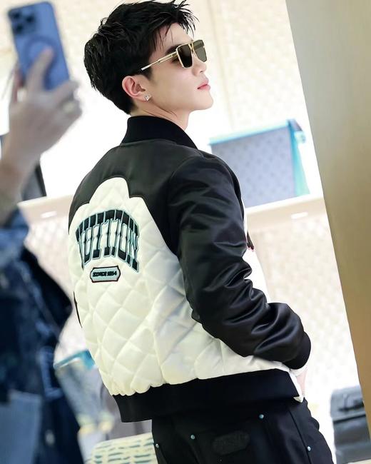 F011216新款拼色棒球服王嘉尔同款小棉服秋冬款 商品图7