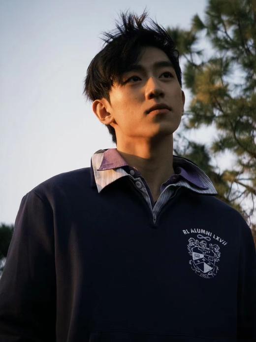 F011249松弛有度日常通勤休闲翻领半拉链小马卫衣 商品图8