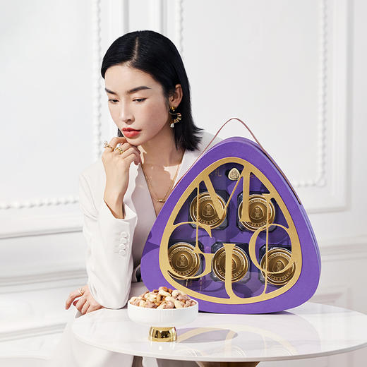 品牌直发 觅菓 紫罗兰礼盒2.0  1.481kg （晚松AA+138g+落松AA+259g+大开心果248g+大夏威夷果258g+A160大紫衣腰果258g+大巴旦木仁320g） 商品图2