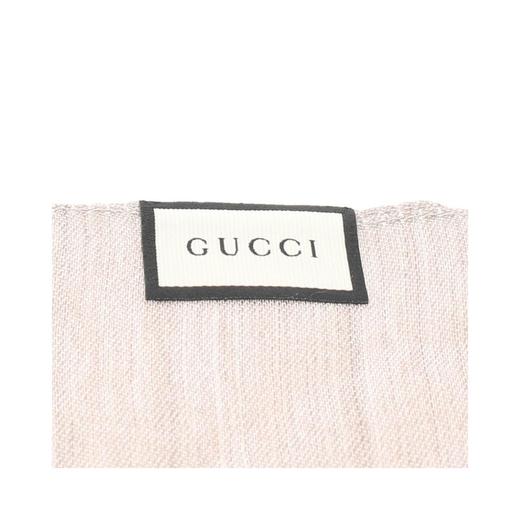 GUCCI 女士羊毛真丝围巾 165904粉色 商品图1