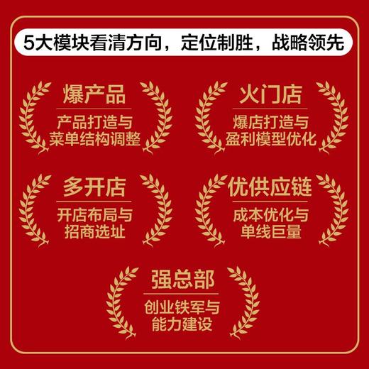 餐饮连锁五*八效盈利方法（全3册）万店盈利智库新作 餐饮行业知识图谱 可复制方法论破局制胜操作指南 企业管理创业书籍 商品图1