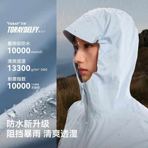 伯希和户外硬壳冲锋衣新款TORAYDELFY超轻暴雨级防水徒步登山外套 商品图1
