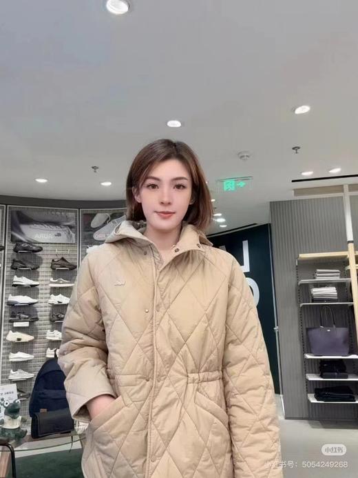 F011275女装25秋季新款菱形绗缝连帽棉服外套 商品图12