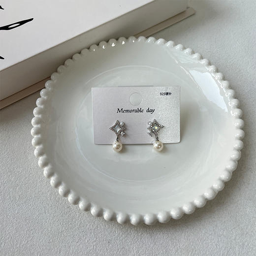 复古贝母四盲星珍珠吊坠银针耳环-纪念日百货门店同款167443604 商品图2