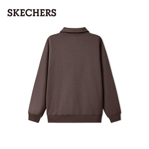 斯凯奇（Skechers）新年礼物卫衣男长袖男t恤冬季新品简约针织套头polo上衣L425M056 商品图3