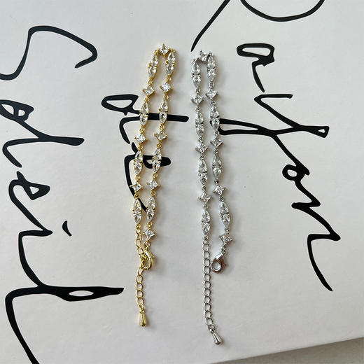 日常佩戴马眼满钻欧美轻奢高级手链-纪念日百货门店同款168046993 商品图0