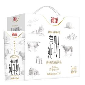 德亚有机高钙牛奶（200ml*10）礼盒