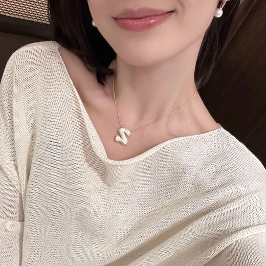 原价 299！特价 119！ ins爆火🔥海莉风！满钻字母泡泡项链.精致又百搭✨火爆欧美圈的“小心机”每一枚字母都是佩戴者个性的印记感💎 商品图1