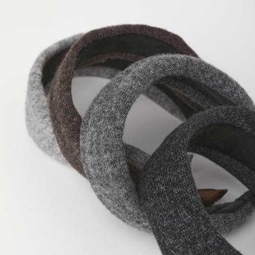 ROMI STUDIO“视觉魔法”羊毛混纺高颅顶立体宽边发箍 RWCWP07519 商品图4