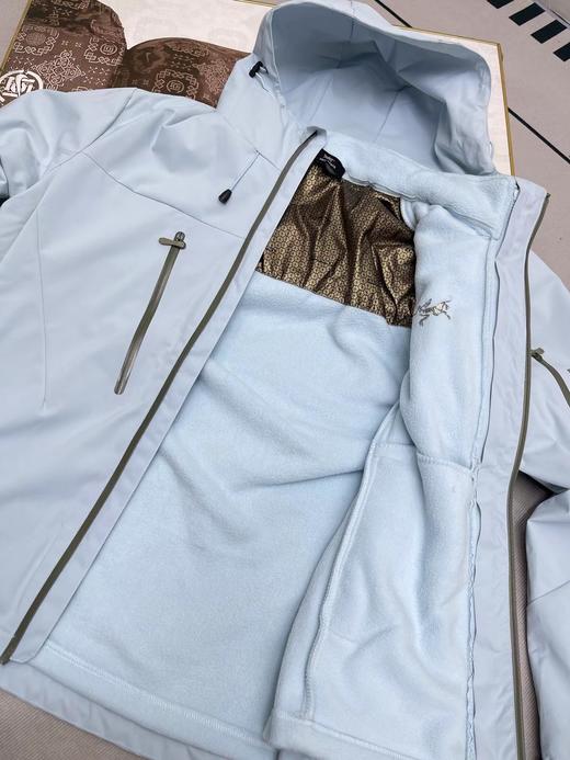 F011251户外防水硬壳压胶摇粒绒三合一冲锋衣 商品图11