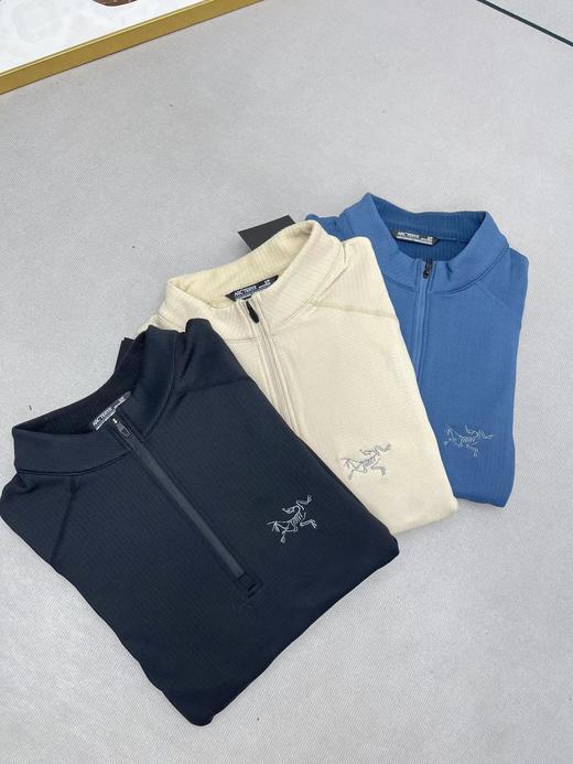 F011252一体绒刺绣立领卫衣长袖上衣半拉链卫衣 商品图5