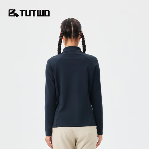 Tutwo|女式半拉链长袖T恤 TTAJN921744 商品图1