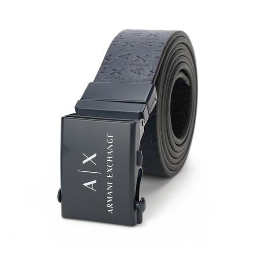 8057163145460 ARMANI EXCHANGE 男士牛皮革时尚潮流带字母LOGO裤带腰带【1250*35mm】 商品图0