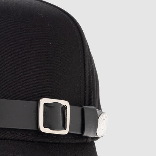 DSQUARED2 女士带扣棉质棒球帽 黑色 BCW0173 05C00001 2124 商品图2