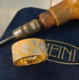 【官价7-8折】meini佛罗伦萨高级定制工坊-【皇家锦缎系列】 戒指 耳钉 项链 黄金 天然钻石