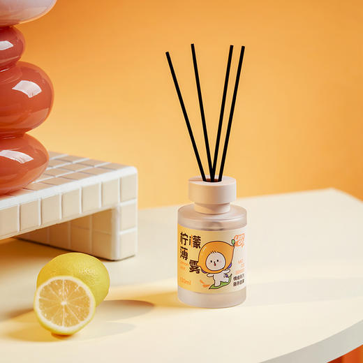 LAZYGO无火香薰家用室内持久香氛卫生间厕所情绪藤条香薰清新空气 桃桃微醺+白茉清梨 商品图12