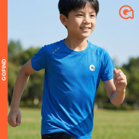 果凡童装云感速干T恤 儿童夏季运动短袖 透气排汗 男女童跑步训练服 110-150码GTC37209/GTB11163