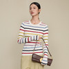 「高货rp」全新升级【铂金会员257/天猫339/差价82】(51416)洛诗琳气质彩虹条纹羊毛衫2026新款坑条修身打底针织毛衣 商品缩略图0