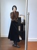 825 女款金丝绒加绒半身裙 秋冬经典加绒加厚A字裙 PJ069 商品缩略图0