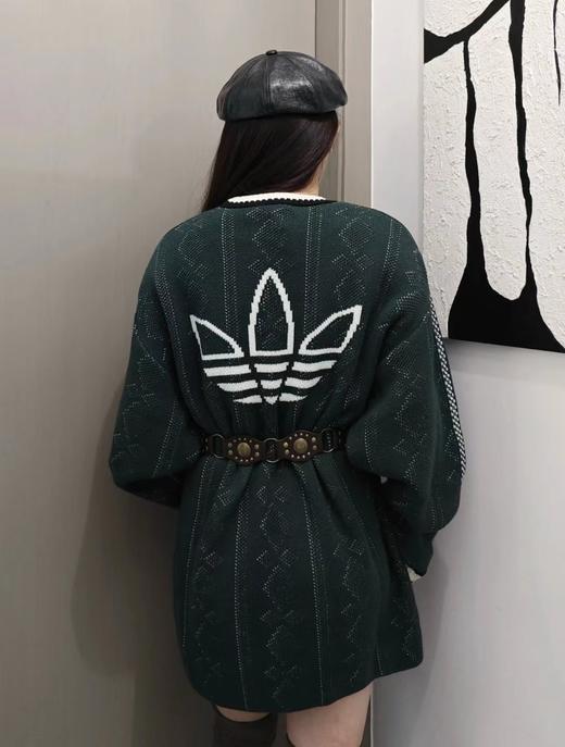 F011269撞色三叶草宽松剪裁针织套头毛衣男女同款 商品图5