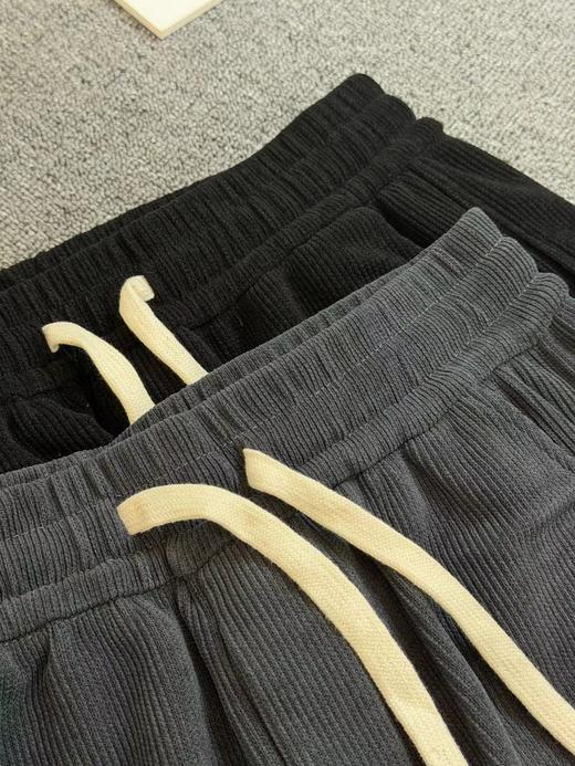 F011271男女同款加绒卫裤刺绣款加厚卫裤束脚裤 商品图2