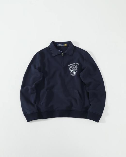 F011249松弛有度日常通勤休闲翻领半拉链小马卫衣 商品图0