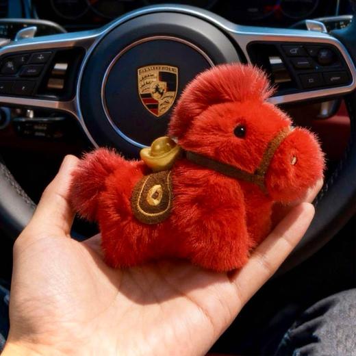 马上有钱元宝马包挂件钥匙扣车挂马年吉祥物红色饰品本命年小红马 商品图4