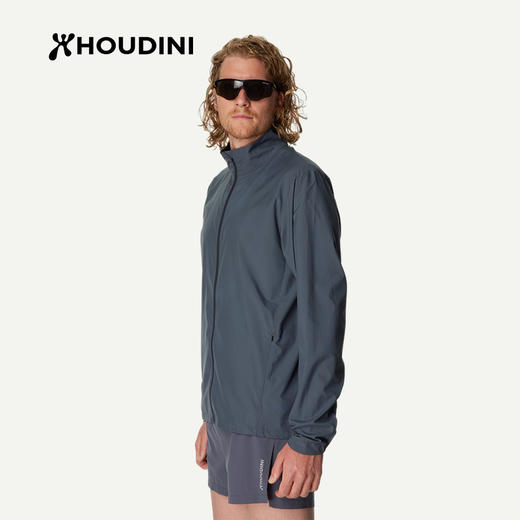 HOUDINI胡丁尼PaceTrail疾速户外26春夏新男立领骑行跑步防风夹克 810058 商品图4