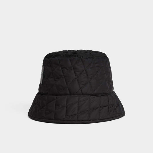 DSQUARED2 男士字母徽标贴片绗缝渔夫帽 黑色 HAM0098 11702380 2124 商品图2