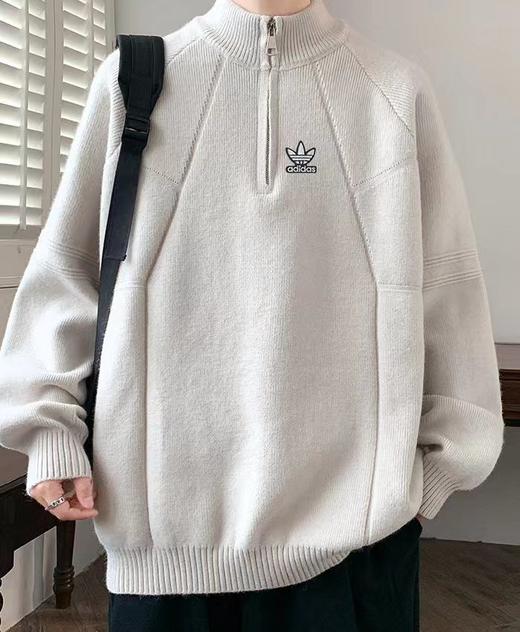 F011235三叶草毛衣针织衫男女同款时尚休闲针织毛衣 商品图4