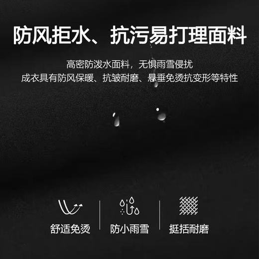 【冬季中年男士棉服】中长款保暖加厚爸爸冬装休闲外套棉衣 商品图2