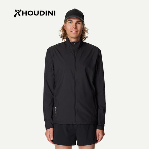 HOUDINI胡丁尼PaceTrail疾速户外26春夏新男立领骑行跑步防风夹克 810058 商品图5