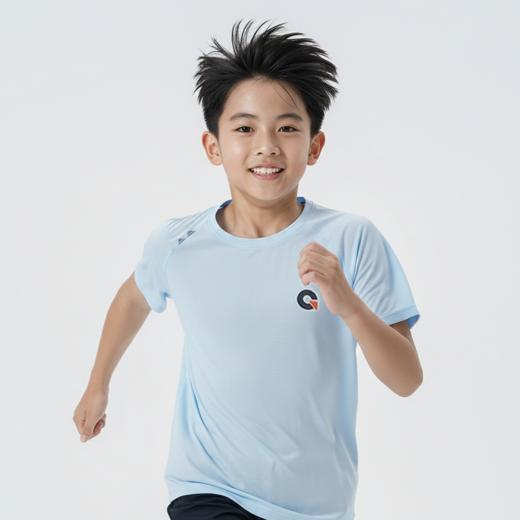果凡童装云感速干T恤 儿童夏季运动短袖 透气排汗 男女童跑步训练服 110-150码GTC37209/GTB11163 商品图2