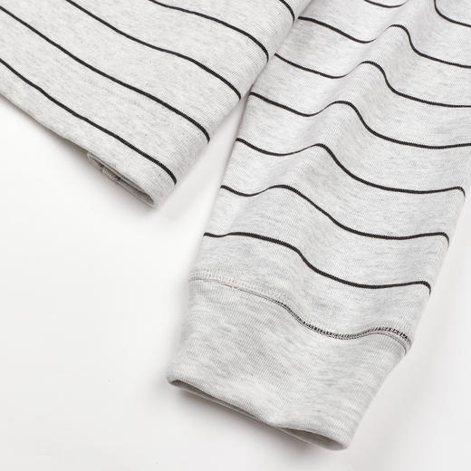 ROMI STUDIO“简约百搭”纯棉亲肤条纹撞色圆领长袖T恤 RWCSS87346 商品图3