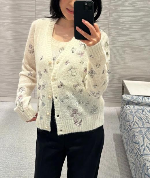 女款立体蝴蝶弹力针织开衫毛衣ba010 商品图3