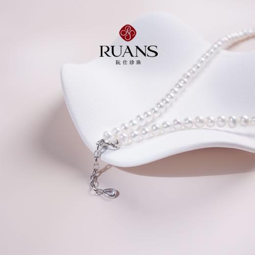 【阮仕珍珠】阮仕雪颂系列S925银 淡水珍珠项链 5-6mm 商品图1