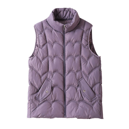 百媚生 短款棉马甲时尚立领坎肩背心无袖棉衣外套3348 商品图4