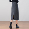 「自」全新升级【铂金会员146/天猫199/差价53】(52255)洛诗琳轻熟风毛呢半身裙2026新款高腰显瘦通勤直筒中长裙 商品缩略图3