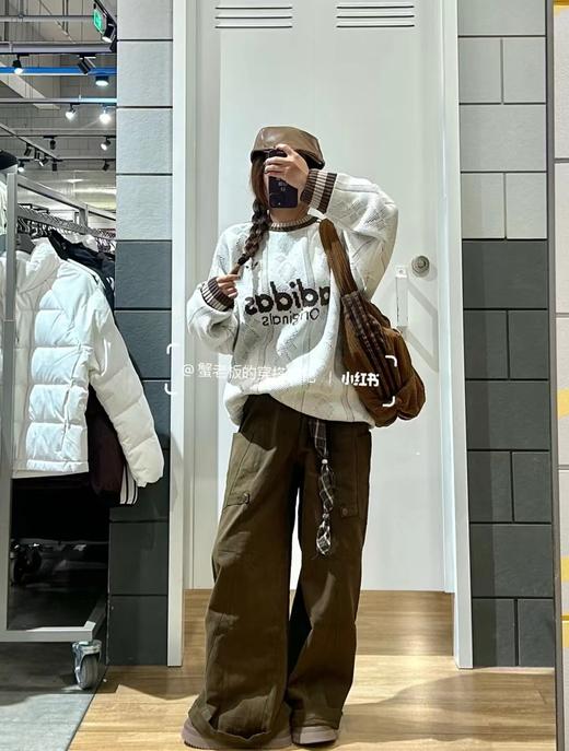 F011269撞色三叶草宽松剪裁针织套头毛衣男女同款 商品图4