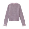 鹿向南「心动邂逅」秋冬气质法式紫色毛衣女温柔高级慵懒针织上衣 商品缩略图4