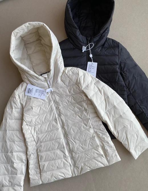 F011238秋冬甄选连帽轻薄排骨羽绒服女通勤休闲保暖外套 商品图1