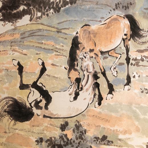 “国企监制加盖徐悲鸿原章”徐悲鸿家族认证 徐悲鸿“原章”系列<<徐悲鸿十骏图>>钞券画 大尺寸 可挂客厅书房办公室 商品图3