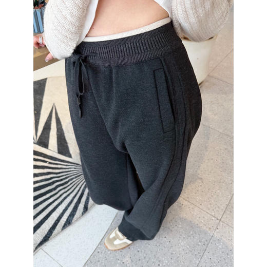 过冬加厚加绒小直筒长裤现货 商品图5