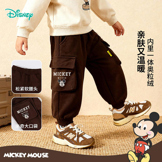 迪士尼男童加绒长裤XD4DK033 商品图1